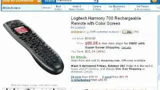 Logitech Harmony 700 Rechargable Remote Video Review