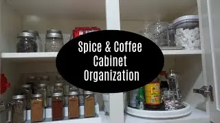 Spice and Coffee Cabinet Organization
