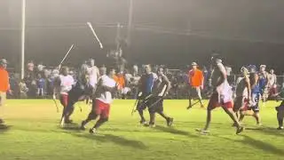 Stickball at the Choctaw Indian Fair.