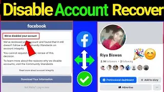 Fb We Disabled Your Account Facebook Disabled Account Recovery 2025 How to Recover Disabled fb