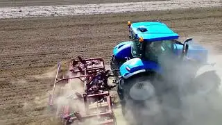 New Holland T7 215s, Brona Lupus 5m, Nawigacja New Holland, #new#newholland#rolnictwo