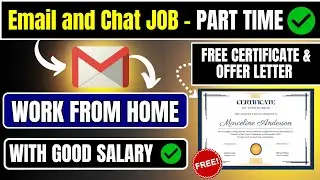 Email and Chat Job | Work from Home | Part time - flexible working Hour | Job ( Open for all )🔥