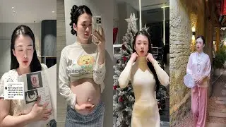 REVIEW BỘ ĐỒ LỤA LATIN V&Agrave; &Aacute;O LEN CỔ 3 PH&Acirc;N HACK D&Aacute;NG CỰC XINH