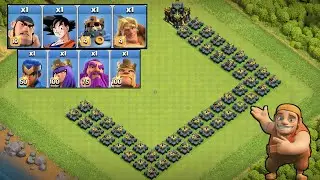 TH 17 BASE FORMATION VS MAX HERO - CLASH OF CLANS