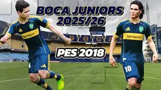 COMO CREAR CAMISETA DE BOCA JUNIORS 2025/26 PES 2018 #pes2018 #boca