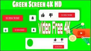 Top 9 || Green Screen Abimated Subsribe Button|| green channel 4k #greenvideoeffect