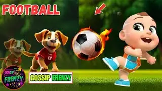 Baby Football Match with Cute Animals 🐶🐱🐰