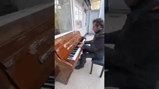 Mary and James. Channeled music, piano improvisation at Stirling's train station.