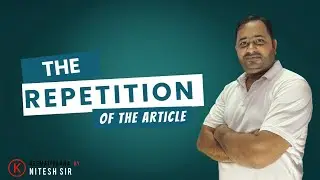 Syntax The Repetition of Article