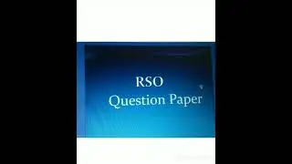 RSO Questions List 1