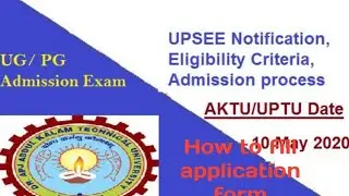 UPSEE#Application form 2020 Aktu/uptu 2020 online form kaise fill kare