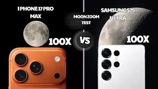 iPhone 17 Pro Max VS Samsung Galaxy S25 Ultra | 100X Moon Zoom Test 🌙📸