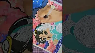 Disney Mystery Colour By Number. Petites Poup&eacute;es - Princess Jasmine #aladdin #languo #colouring