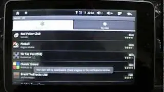Orphan aPad Android Market demonstration (Alternative to the iPad)