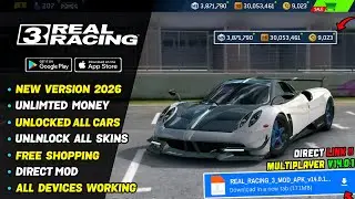 New Update!! Real Racing 3 Mod Apk v14.0.1 Unlimited Money Unlocked Car 2026