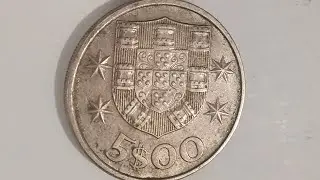 Portugal Old 5$00 Coin 1983 Worth A Lot Of Money! #youtube #coins