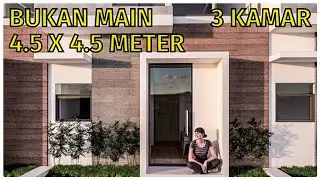 Renovasi rumah - 4.5x4.5 Lahan sempit tetap lega 3 kamar tidur