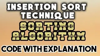 Insertion sort in Data structure | Insertion sort program in c | Code and Output