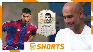 PEP GUARDIOLA REACCIONA a SU CARTA en FIFA 21