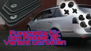 Anleitung Einbau von Fu&szlig;matten . Befestigung leichtgemacht.
