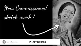 Female Portrait Sketch work | Commission sketch | Detailed sketching | Art work Ph:8279723050