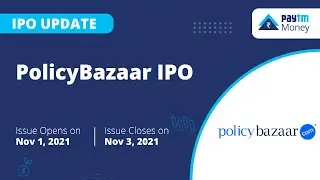 Policy Bazaar IPO Update.