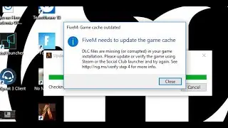 FiveM needs to update game cache solution!