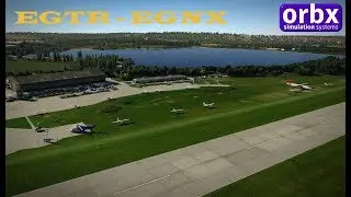 Fokker 50. EGTR(ORBX scene) - EGNX(ORBX scene) [XP11]