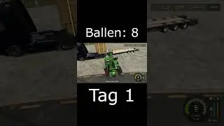LS25 Bale Stacking Challenge Tag 1 | #farmingsimulator25 #landwirtschaftsimulator25  #ls25 #shorts