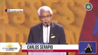 Carlos Serapio, sinagot kung ano ang nais idagdag na responsibilidad sa opisina ng Bise Presidente