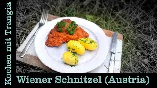 Drau&szlig;en Kochen mit Trangia: Wiener Schnitzel (&Ouml;sterreich Austria) (Camping Rezept / Cooking Recipe)
