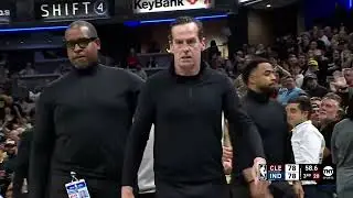 Cavs Coach Kenny Atkinson LOSES IT he wanted a foul on the Pacers and gets EJECTED Cavs vs Pacers