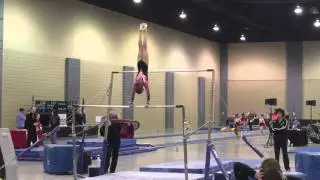 Reagan Davis (Excalibur Gymnastics) Uneven Bars @ the Virginia Level 8 State Meet 3-20-16