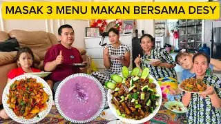 COBA MASAK AYAM GORENG CABE IRIS KENTANG & TERONG MASAK TELUR MAKAN  BERSAMA DESY