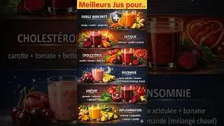 6 Jus Magiques pour Boostez Immunit&eacute;, Sommeil & &Eacute;nergie 💪🍊