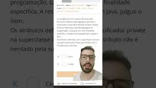 subclasse herda atributo private? #java #programação #questoesdeconcurso