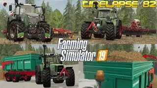 Contractor works - STUBBLE cultivation XXL with FENDTs! 🚜💨💪😎 | [FS19]- Timelapse #82 Geiselsberg