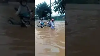 Banjir di kawasan industri Sabtu 20/2/2021