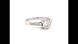 PLATINUM CERTIFIED 0.60CT DIAMOND SOLITAIRE ENGAGEMENT RING