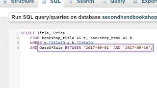 Using BETWEEN and IN in SQL
