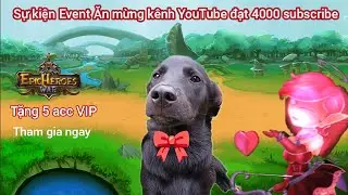 Epic Heroes War - Event - Giving Away 5 Accounts, Celebrating the Channel Reaching 4 Million Subs...