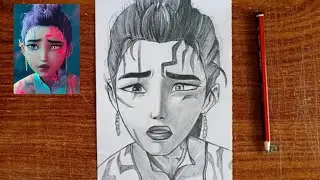 How to Draw Rumi Demon Form ||  K-Pop Demon Hunters | Easy Step by Step Tutorial