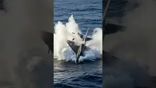 Mig-21 fighter jet crash in ocean 🌊 #military #ocean #aviation #crash #jet #shortfeed  #mig21crash