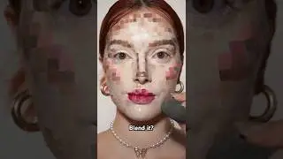 Minecraft makeup 💄 blend it? #makeup #makeuptutorial