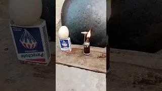 DANGEROUS BULLET START WITH FIRE IN EGG 🥚#experiment #viral #shortvideo