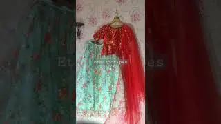 #Lehenga #Peplumblouse #Ethnicdrapes
