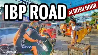 A LOVELY RUSH HOUR WALK at IBP Road Payatas Philippines [4K] 🇵🇭