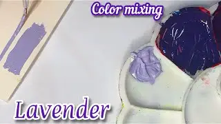 How to make Lavender colour by mixing two colours| Colour mixing #colormixing #painting