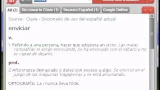 Definici&oacute;n de enviciar