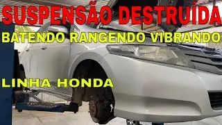TUDO QUE FAZ A SUSPENSÃO DO CARRO BATER FAZER BARULHO RANGER VIBRAR HONDA CITY FIT CIVIC HRV ACCORD!